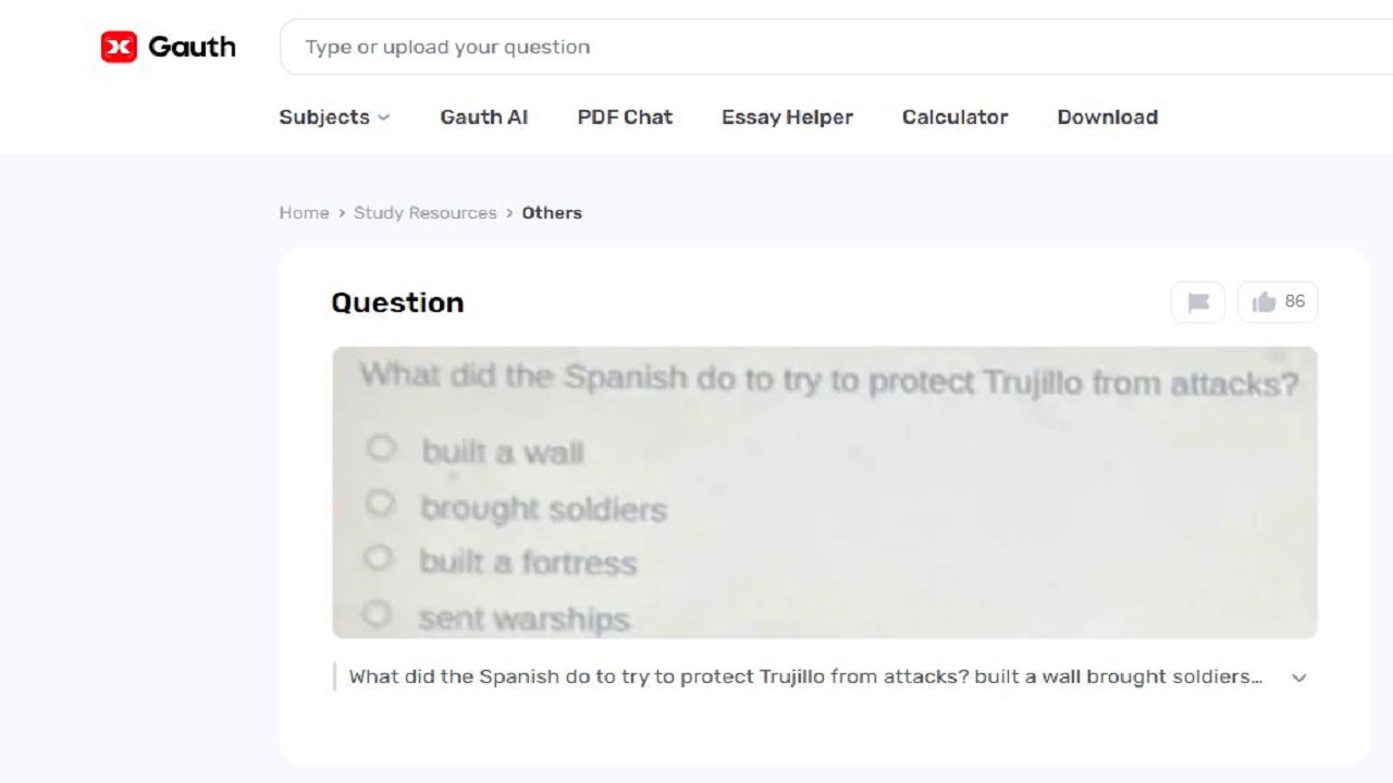 Seeking Guidance Related to Spanish Defense for Trujillo from Attacks Using Gauth AI